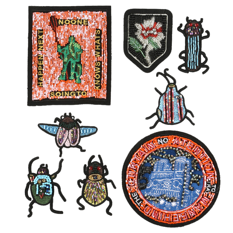 徽章昆虫动物昆仑长布贴布贴片语