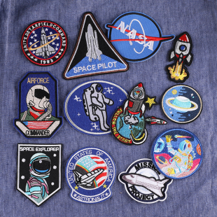 帽 饰修补无痕补丁贴可缝鞋 卡通个性 星球火箭布贴徽章贴衣服刺绣装