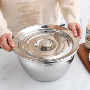 加厚油鼓不锈钢油盆商用后厨油缸家用猪油盆带盖防尘摆摊多用盆