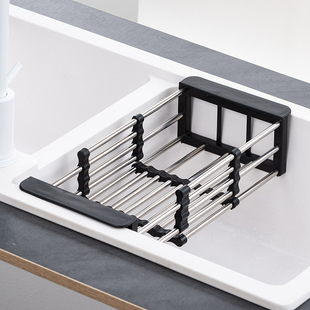 不锈钢水槽置物架厨房水池上方放碗筷洗碗池沥水篮沥碗架碗碟收纳