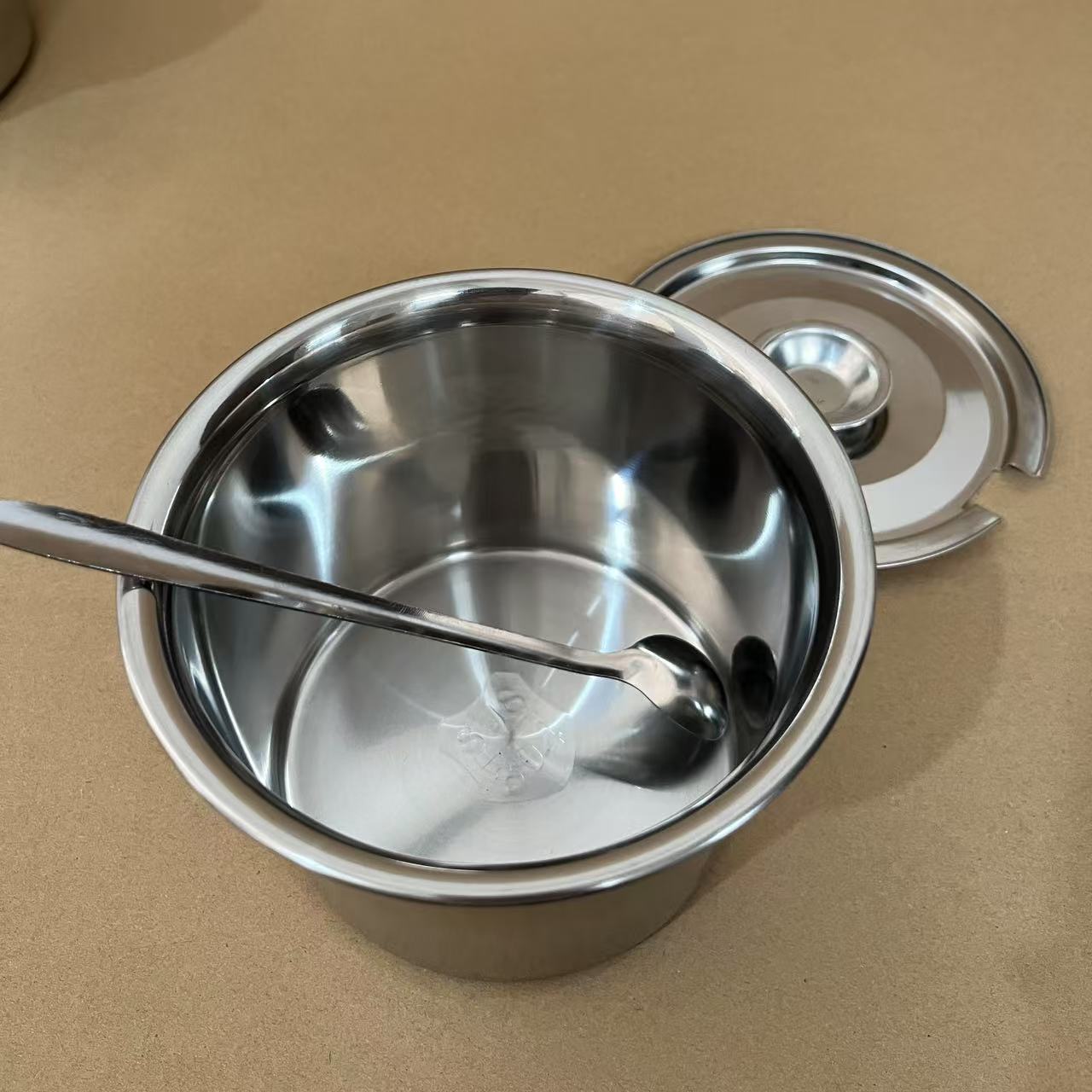 不锈钢调料罐商用猪油罐子厨房家用带盖料缸304味盅辣椒油调料盒