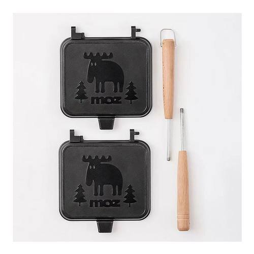 户外面包烤盘夹双面热压麋鹿