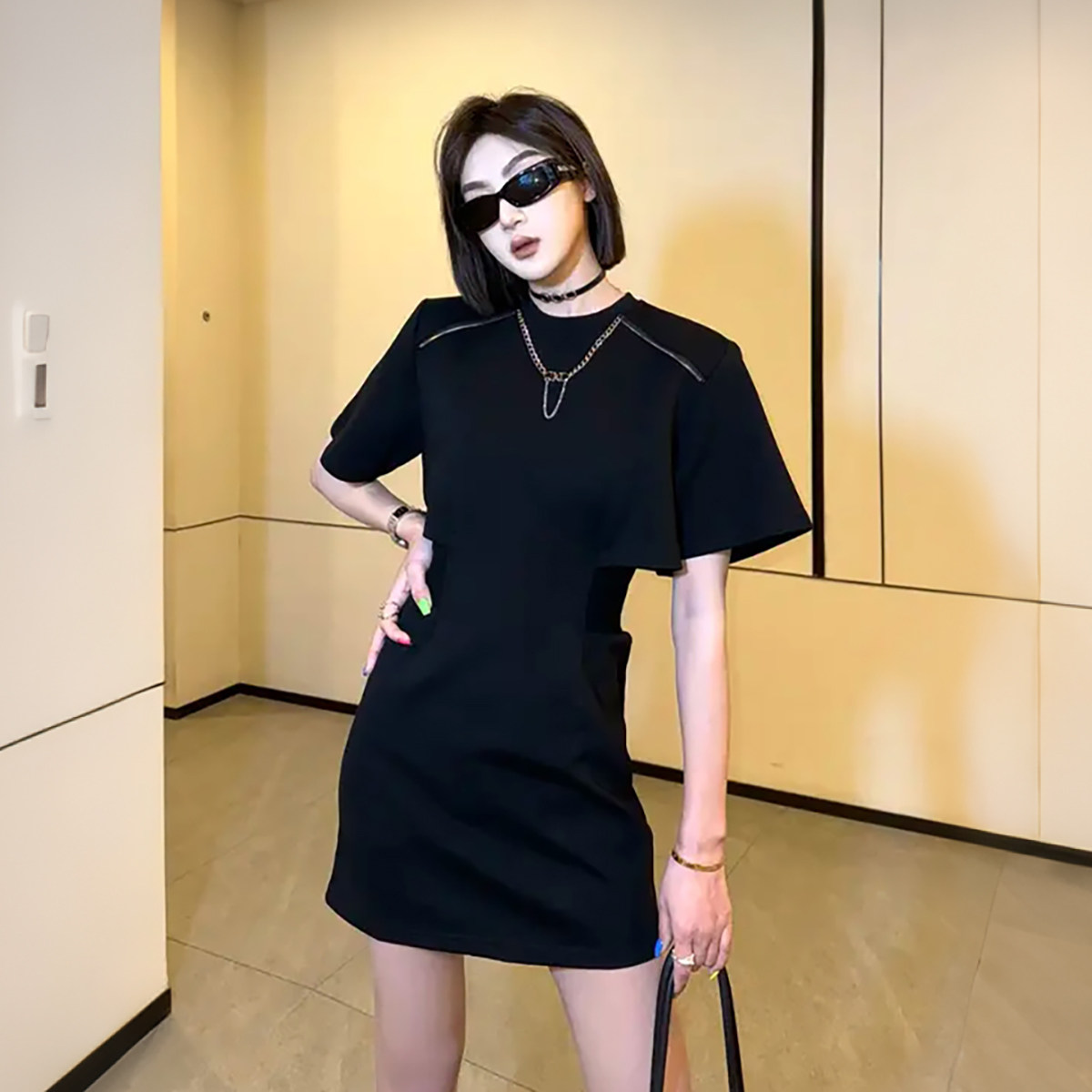 韩版小众设计感洋气减龄