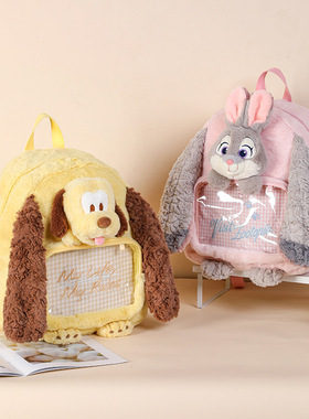 迪士尼正版动物城朱迪迪士尼史迪奇高飞毛绒玩偶双肩包公仔痛包玩