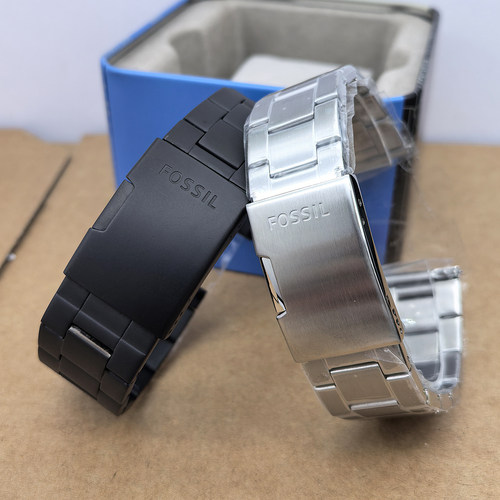 Fossil22MM通用表带表带不锈钢