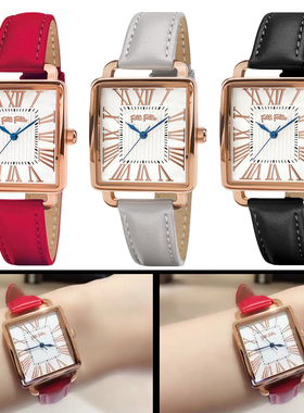 FOLLI FOLLIE芙丽芙丽真皮表带玫瑰金休闲时尚石英表防水女表