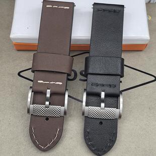 FOSSIL化石表带24mm加厚黑色啡色ME3082ME3083ME3080ME3081配件