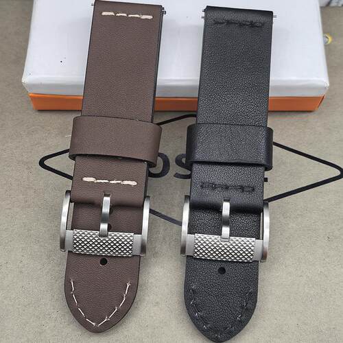 Fossil化石表带24mm加厚黑色