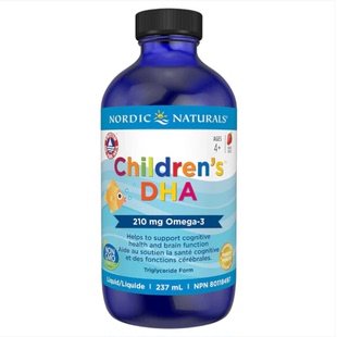237mL 补充DHA 加拿大Nordic Naturals挪威小鱼儿童青少年鳕鱼油