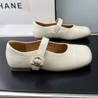 平底单鞋女2026新款春季配裙子女鞋浅口瓢鞋软底豆豆鞋玛丽珍鞋子