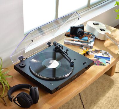 铁三角黑胶唱片机家用轻奢留声机