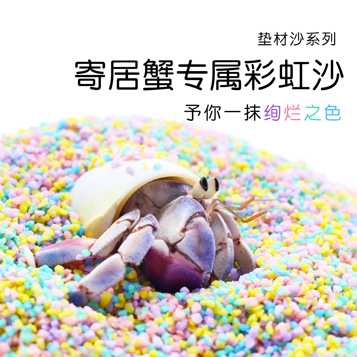 寄居蟹专属彩虹沙新手垫材