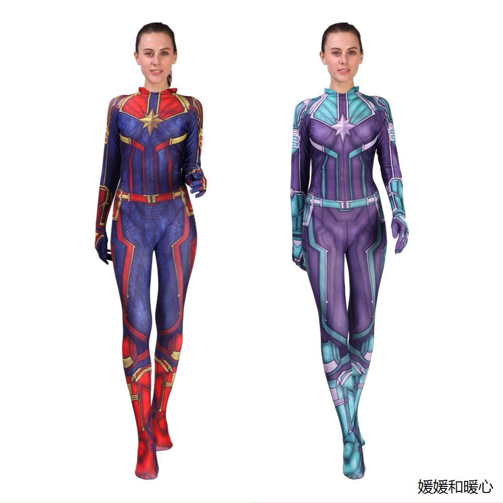 惊讶奇的队/长紧身衣联盟4动漫服装奇队长cosplay动漫表演服饰