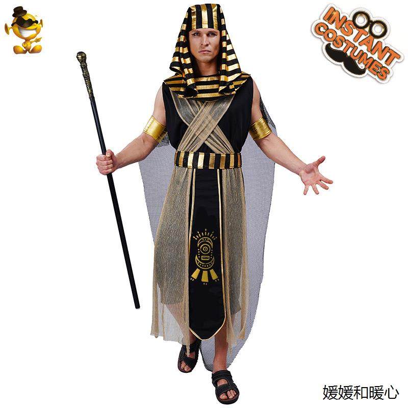 万圣节成人大男古埃及法老服装 埃及国王角色扮演服舞台表演服装,模玩/动漫/周边/娃圈三坑/桌游,动漫T恤/鞋帽/服装,淘宝优惠券,粉丝福利购,淘宝优惠卷