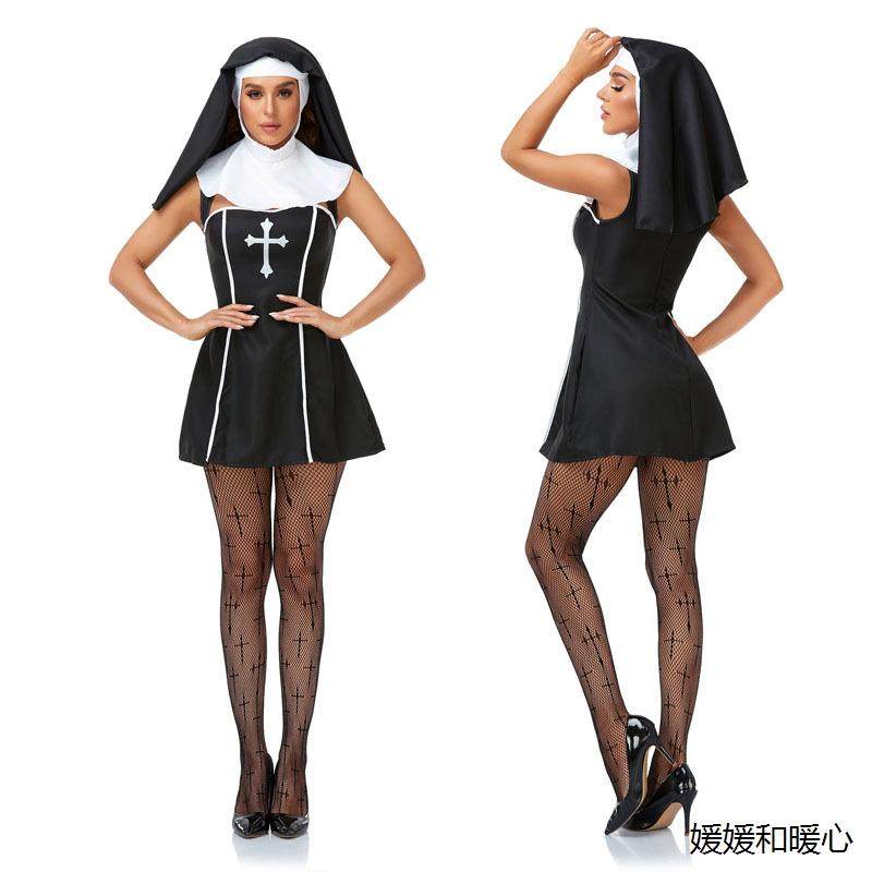 复活节万圣狂欢节 cosplay派对服装 大人修女角色扮演舞台演出服,童装/婴儿装/亲子装,儿童演出服,淘宝优惠券,粉丝福利购,淘宝优惠卷