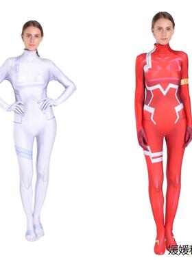 游戏darling in the frankxx 02紧身衣Zero Two cosplay动漫服装