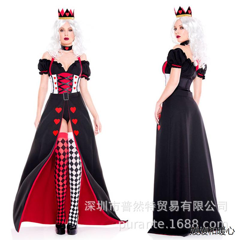 万圣节红心皇后服装cosp