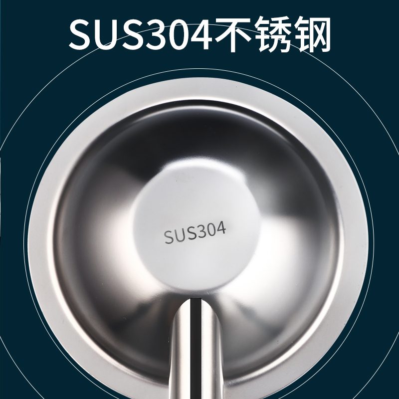 304不锈钢淋浴花洒喷头和软管通用粗大出水孔发洒头家用防堵耐摔