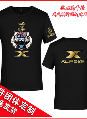 昆仑决T恤男武术散打格斗训练服自由搏击教练儿童拳击练功服短袖