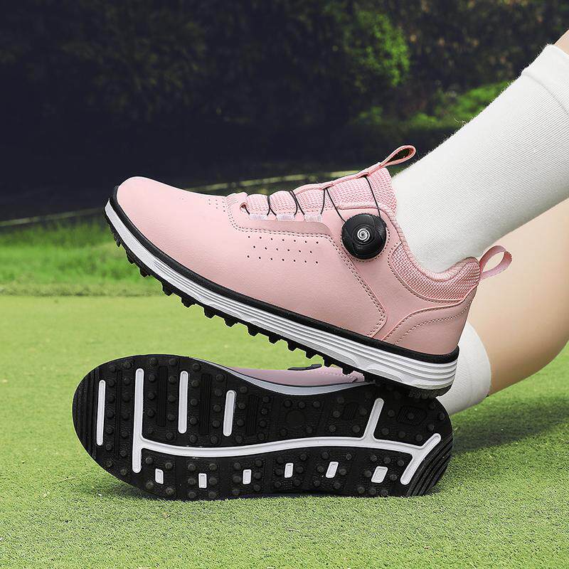 新款女高尔夫球鞋旋转扣运动休闲防滑防水时尚百搭外贸出口训练鞋