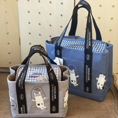 ㊣带盖子的三分隔层 眼镜猫款 小号大号妈咪包