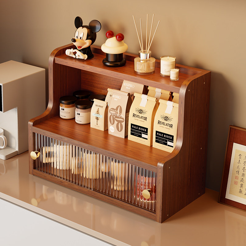 实木杯架桌面水杯茶杯茶具放置架咖啡杯餐桌杯子收纳餐边柜置物架