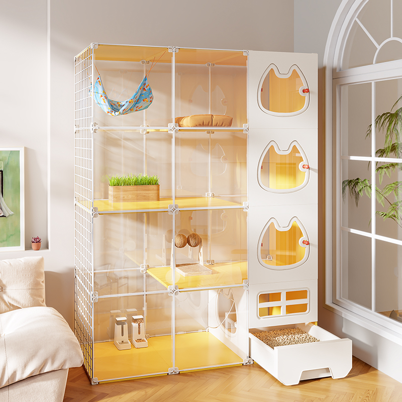 三室一厅设计一体猫砂盆