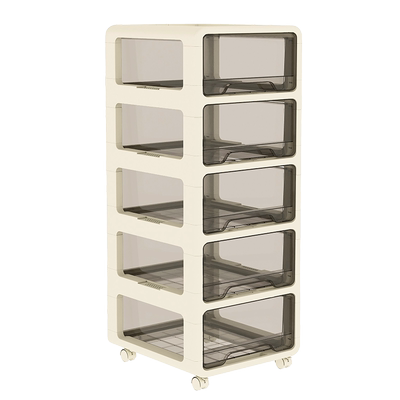 儿童书架桌下置物架家用落地可移动小推车办公室抽屉式零食收纳柜