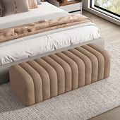 卧室床尾凳简约创意长条凳轻奢床边软包沙发凳衣帽间试衣间更衣凳