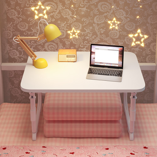 可升降床上小桌子轻便学生宿舍懒人可折叠电脑桌家用学习小桌板