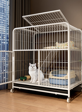 猫别墅笼子狗笼家用宠物超大自由空间猫笼猫窝猫舍一体厕所猫房子