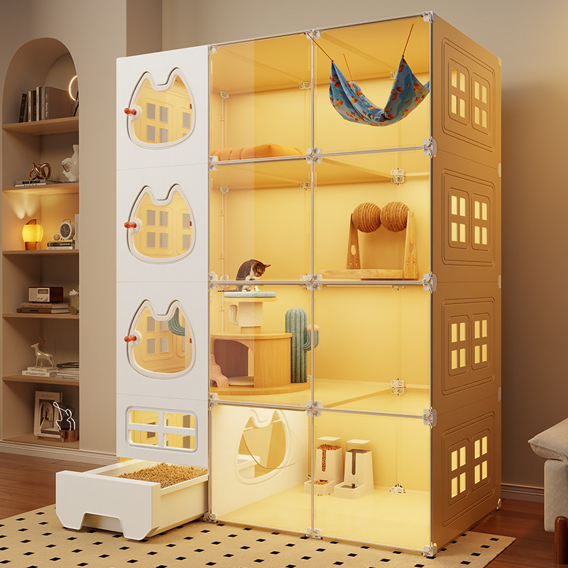 猫柜家用室内猫窝猫别墅猫笼子超大自由空间厕所一体一室一厅一卫,宠物/宠物食品及用品,猫笼子/猫别墅,淘宝优惠券,粉丝福利购,淘宝优惠卷