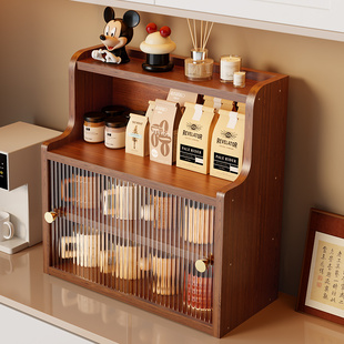 实木杯架杯子收纳柜桌面置物架茶杯咖啡杯马克杯水杯餐边柜展示架