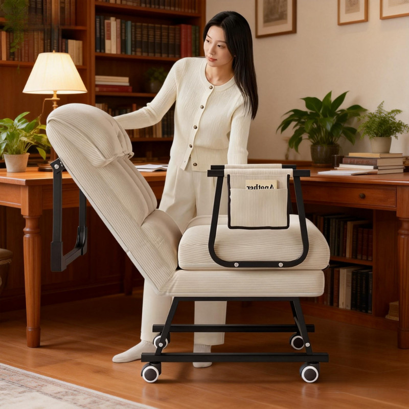 懒人沙发椅躺椅折叠椅2025新款坐躺睡三用办公室靠椅舒服久坐椅子