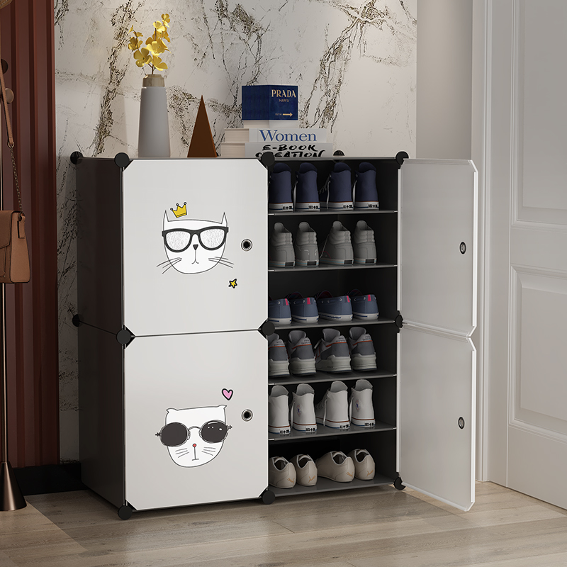 宿舍省空间收纳神器门口防尘鞋架