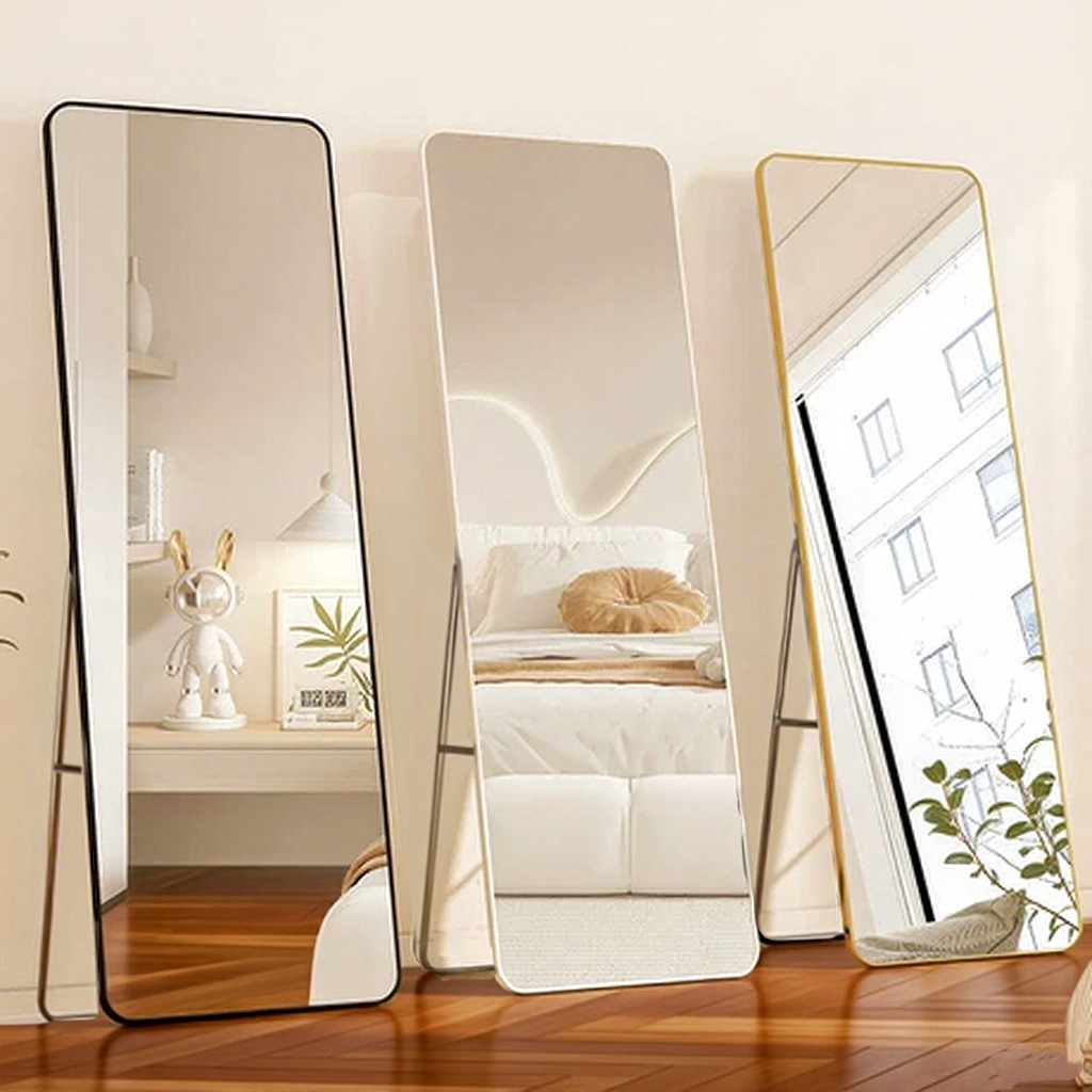 全身镜家用落地镜卧室壁挂贴墙镜子网红女生宿舍出租屋挂墙全身镜,住宅家具,穿衣镜,淘宝优惠券,粉丝福利购,淘宝优惠卷