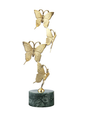 可定制轻奢金属雕塑蝴蝶装饰摆件