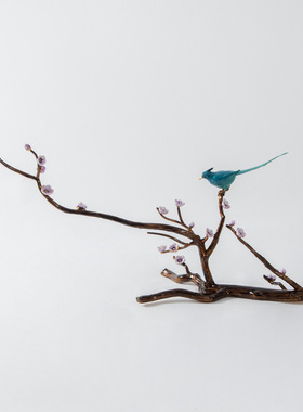 新中式喜上枝头创意摆件新古典