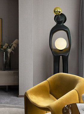 可定制落地人物雕塑摆件酒店大堂