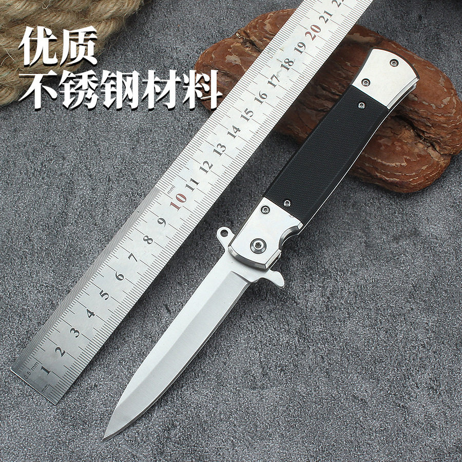 户外多功能高硬度折叠刀不锈钢锋利随身便携迷你小刀露营野外刀具