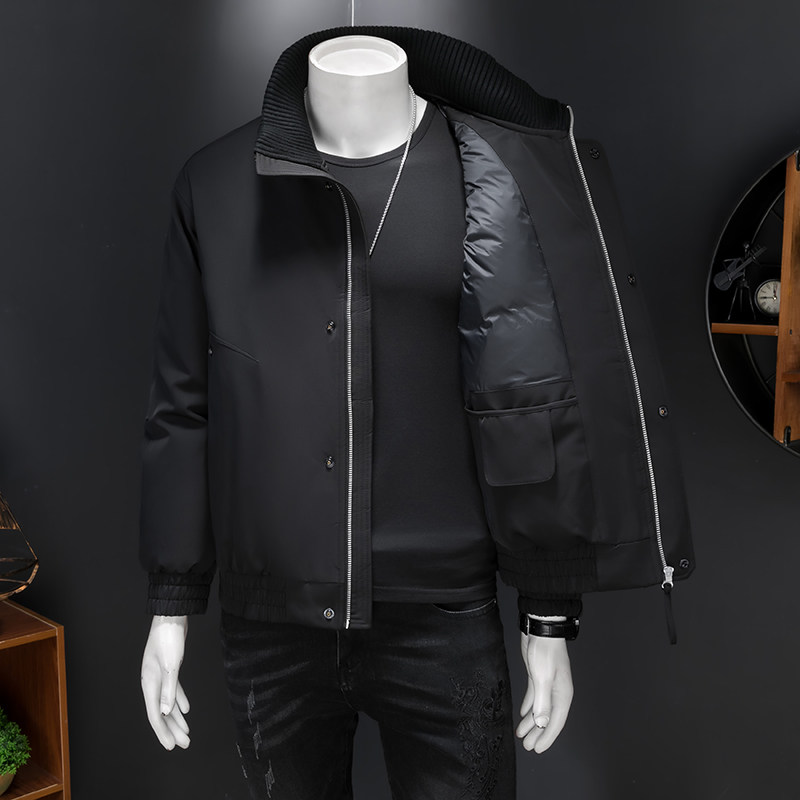 2025冬季新款男士短款羽绒服90白鸭绒休闲保暖外套2521P295,男装羽绒服,电商D260