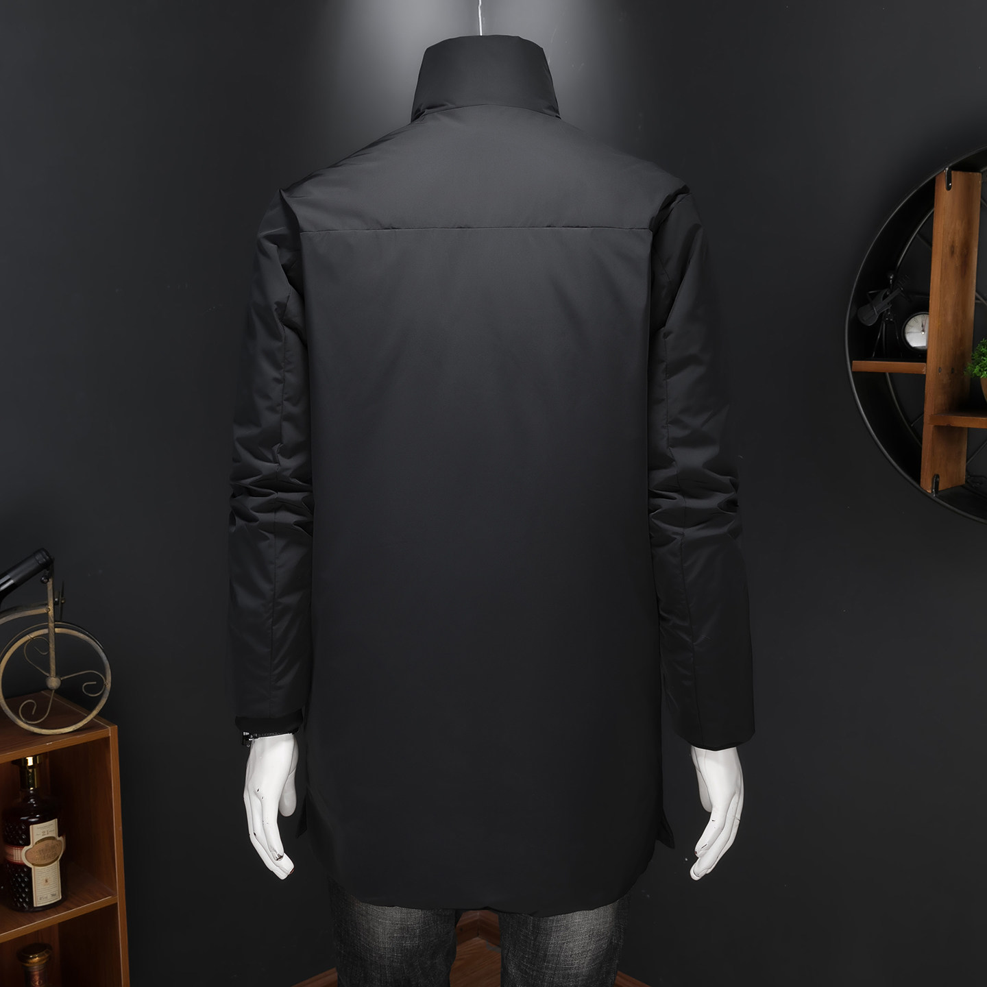 高品质男士中长款羽绒服90白鸭绒休闲保暖外套6628P335,男装羽绒服,电商D260