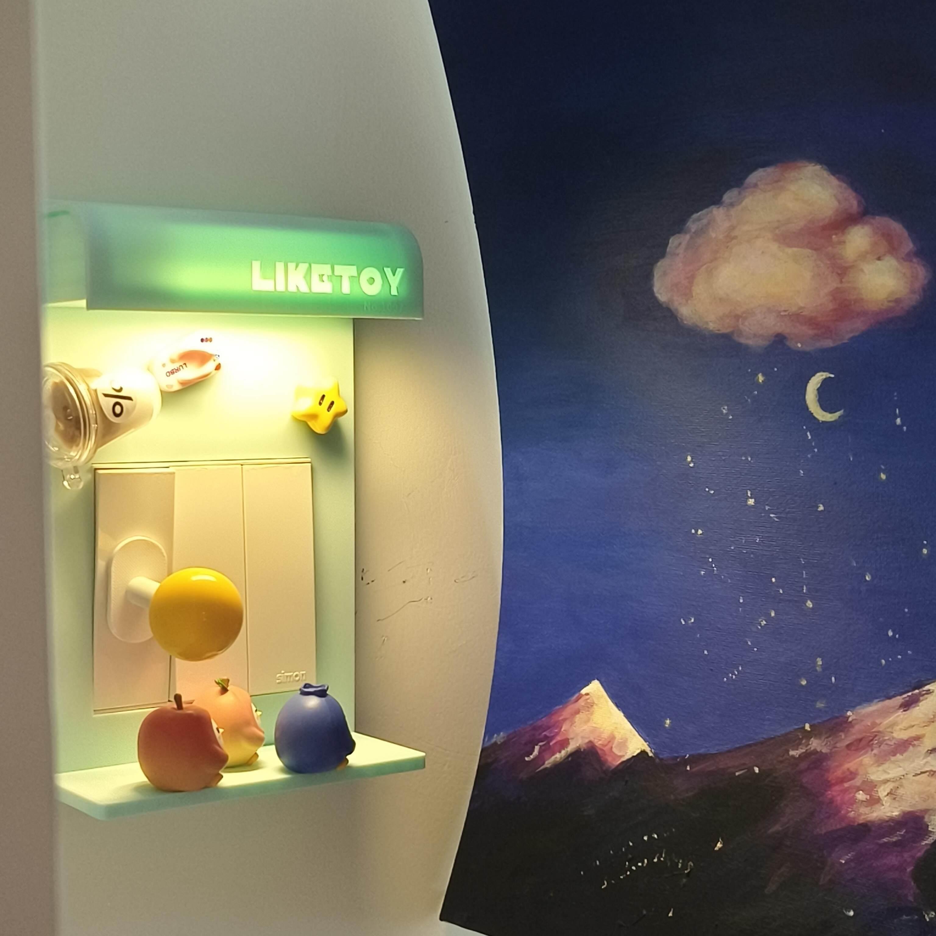 我的开关很曼妙!小鸡盲盒收纳展示架插座美化夜灯新家幸福感好物