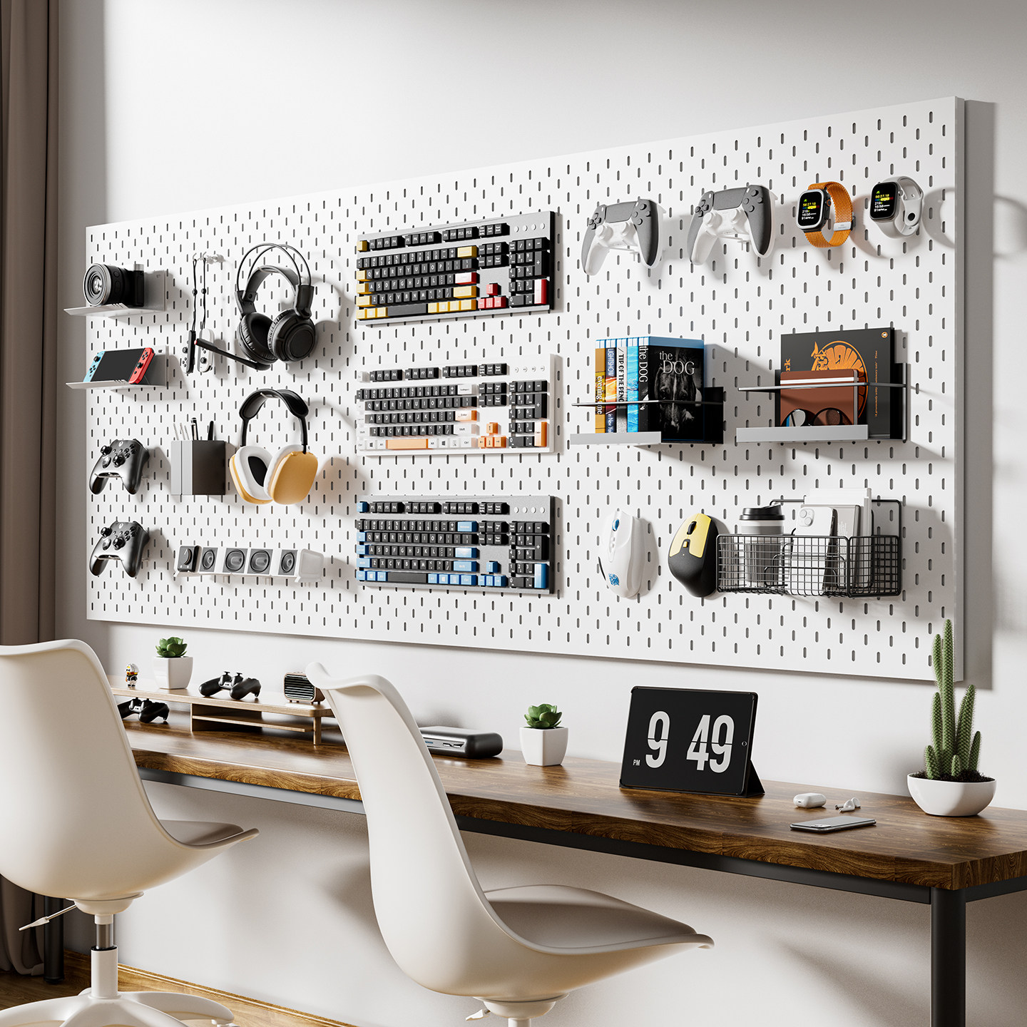 定制宜家洞洞板置物架金属配件不锈钢电竞洞洞板免打孔墙上收纳架,住宅家具,搁板/置物架/家用陈列架,淘宝优惠券,粉丝福利购,淘宝优惠卷