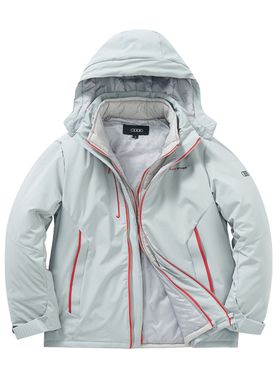 奥迪工作服冬季棉衣冲锋衣4s店维修售后工装外套服务顾问棉服