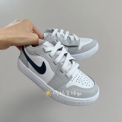 夏季新款 JORDAN 1 低帮魔术贴儿童鞋 AJ1 轻便男女童休闲运动鞋