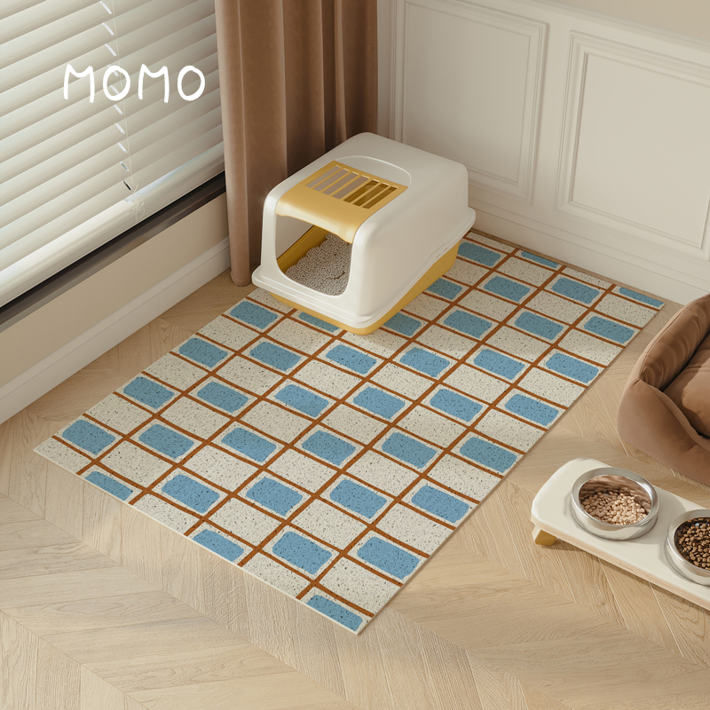 复古宠物猫砂盆垫落砂控砂防溅防漏大号丝圈防带出猫咪厕所MOMO