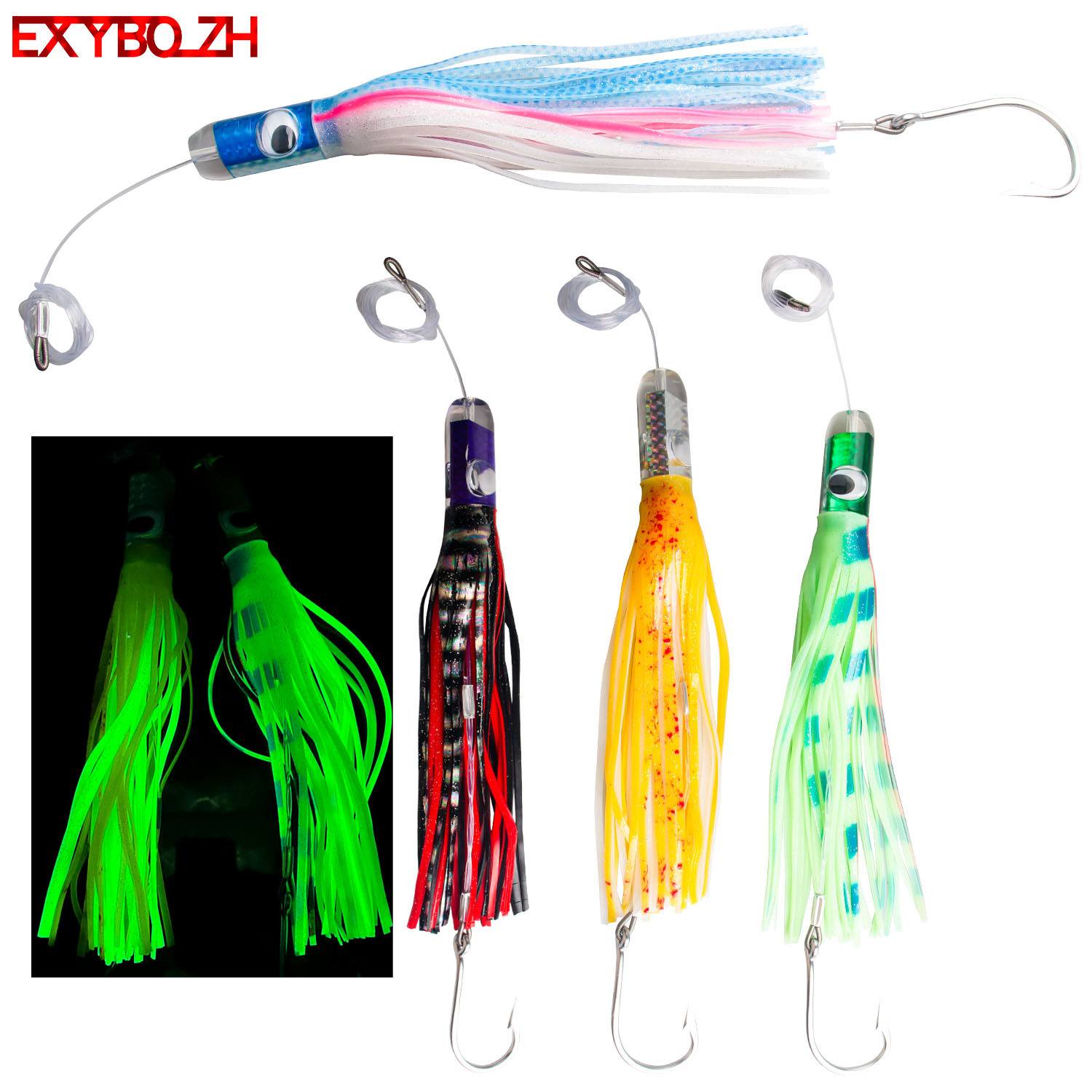 12in169g30cm树脂头章鱼饵