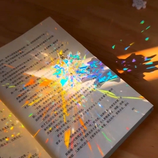 太阳捕手晶体石挂件阳光捕捉器折射棱镜立方体丁达尔效应桌面摆件