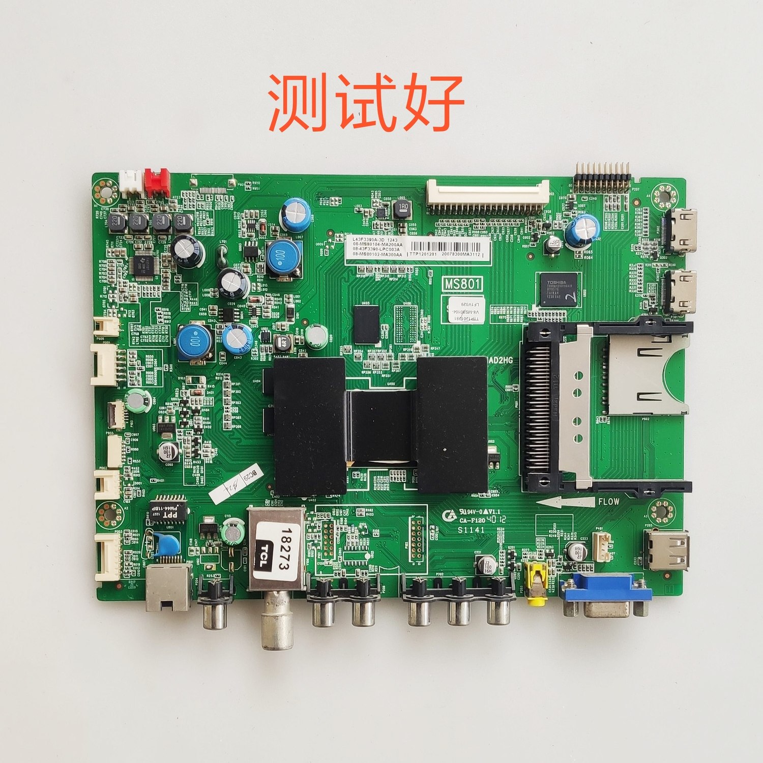 TCL L43F3390A L43E5390A-3D 主板 40-1MS801-MAD2HG LVF430SDAL